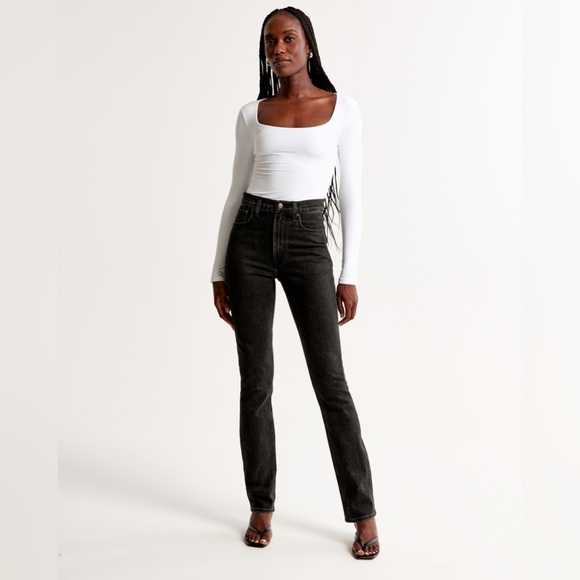Abercrombie & Fitch Denim - NEW Abercrombie & Fitch The 90’s Slim Straight Ultra High Rise Jeans 10 Long NWT